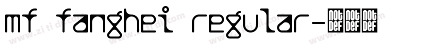 mf fanghei regular字体转换